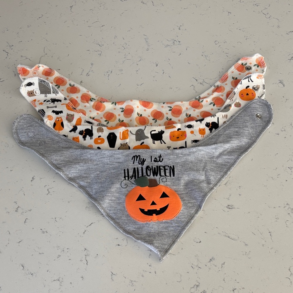 Halloween Baby Bibs- Set of 3